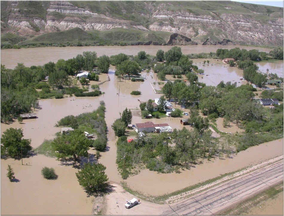 Community of Lehigh impacted by the Red Deer River Flood of 2005